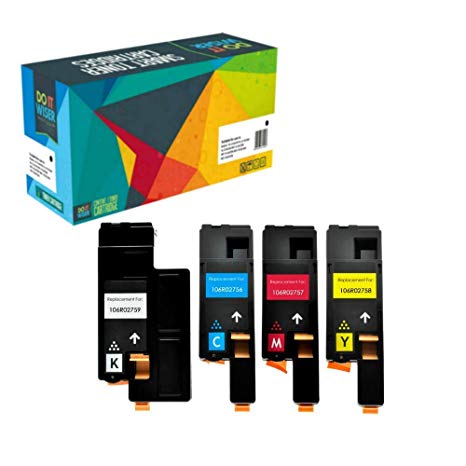 Do it Wiser 4 Compatible Toner Cartridges for Xerox Phaser 6020 6022 WorkCentre 6025 6027 | 106R02759 106R02756 106R02757 106R02758