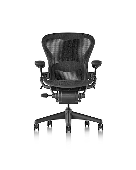 Herman Miller Classic Aeron Chair - Fully Adjustable, C size, Adjustable Lumbar, Carpet Casters