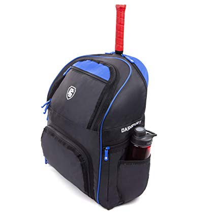 DashSport Tennis Backpack 3 Racket Capacity with Pockets for Racquet Protection - for Men Women and Kids