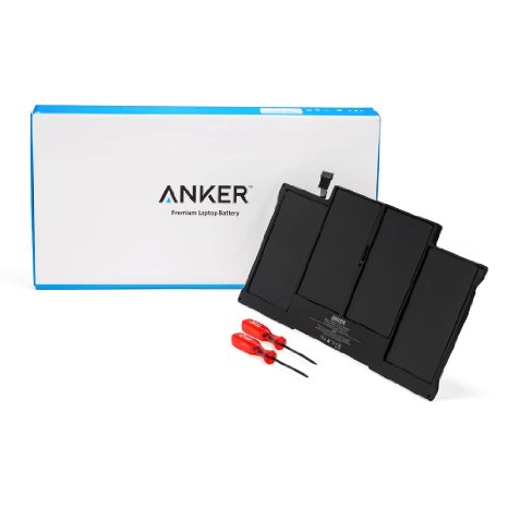 Anker Laptop Replacement Battery Pack Li-Polymer 7300mAh  53Wh for Apple 13 MacBook Air A1369 Late 2010 Mid 2011 A1466 Mid 2012 Mid 2013 Early 2014 with 18 Month Warranty