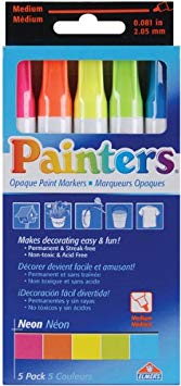 Elmer'S Painters (R) Opaque Paint Markers Medium Point 5/Pk-Neon Colors