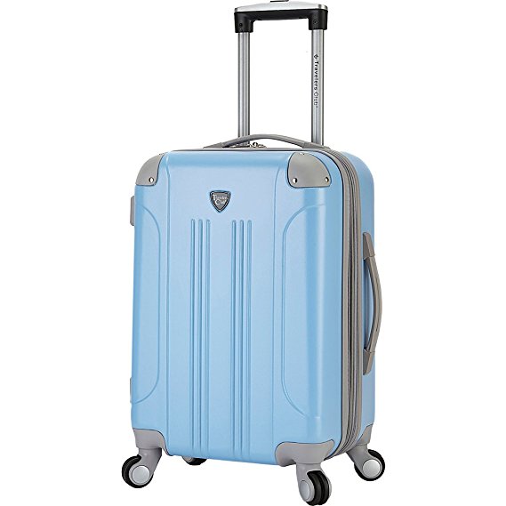 Travelers Club Luggage Modern 20 Inch Hardside Expandable Carry-On Spinner