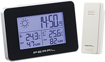 Radio Controlled Weather Station & Clock with Wireless Outdoor Sensor