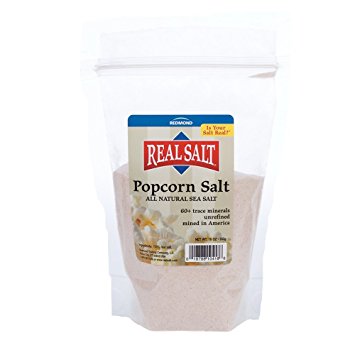 Redmond Real Sea Salt - Natural Unrefined Organic Popcorn Salt, 10 Ounce Pouch
