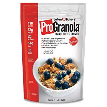 ProGranola® 12g Protein : Peanut Butter Cluster : (Low Net Carb : Gluten-Free : Grain-Free)(3 Pack) (42 Servings)