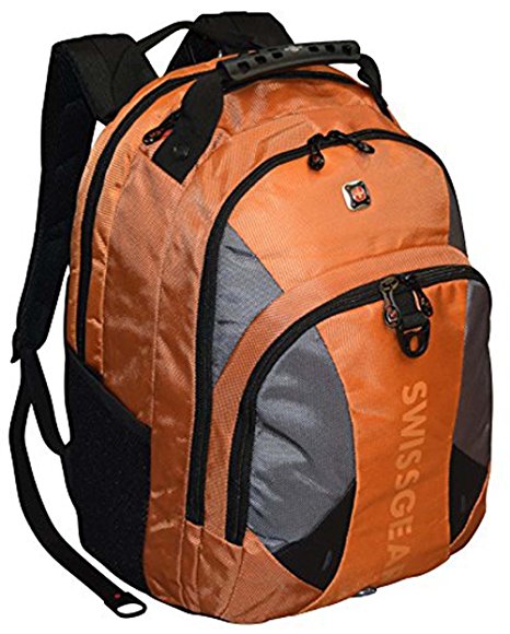 SwissGear® Pulsar 16" Padded Laptop Backpack - Black/Orange
