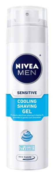 NIVEA MEN Sensitive Cooling Shaving Gel with Skin Guard 7 oz Bottle Pack of 3