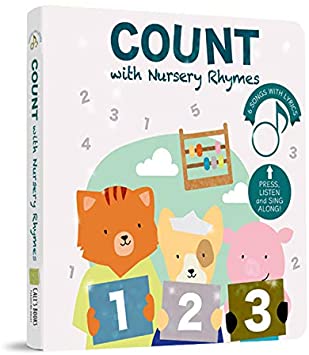 Cali's Books Count with Me - Press, Listen and Count Out Loud! Learn Numbers - Best Interactive and Educational Book for Baby, Toddler, 1-4 Year Old Girl and Boy. Board Book