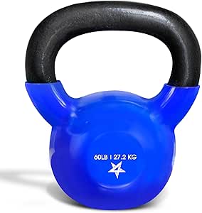 Yes4All Kettlebell Vinyl Coated Cast Iron – Great for Dumbbell Weights Exercises, Full Body Workout Equipment Push up, Grip Strength and Strength Training, PVC