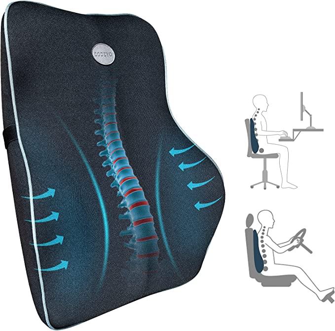 NB Seat Cushion for Office Chair Car Non Slip Gel and Memory Foam Coccyx Pillows Pad Support Tailbone Hip Sciatica and Back Pain Relief Use for Office Work Car Gaming and Home Office Accessories