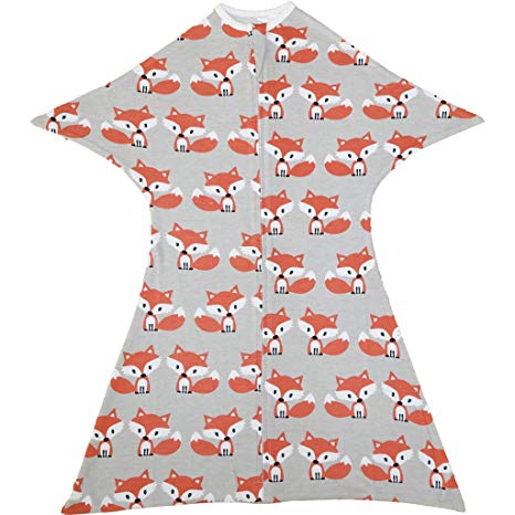 Patterned Year-Round Zipadee-Zips (Sly Little Fox, Large 12-24 Months (26-34 lbs, up to 39 inches))