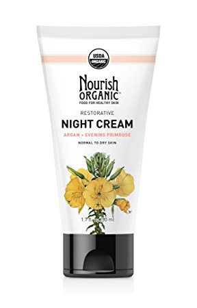 Nourish Organic Restorative Night Cream for Face, 1.7 Ounce