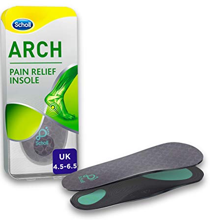 Scholl Orthotic Insole Arch Pain Relief, Small, UK Size 4.5-6.5