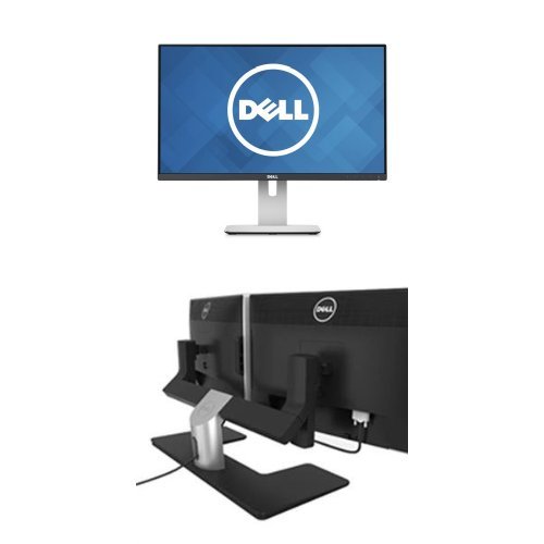 Two Dell Ultrasharp U2414H 24'' Monitors Bundle with One Dell MDS14 Dual Monitor Stand