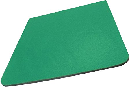 rhinocables Fabric Mouse Mat Pad High Quality 5mm Thick Non Slip Foam 25cm x 22cm Available in 8 colours Red Green Yellow Black Blue Light Blue Pink Grey (Green)