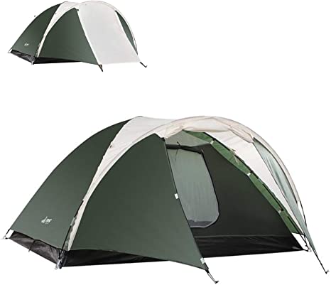 SEMOO3-4 Person Dome Family Camping Tent, Waterproof and Convenient to Fold, Lightweight with Carry Bag for Outdoor Use
