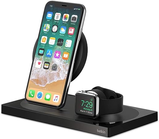Belkin Special Edition Wireless Charging Dock for iPhone Watch USB-A Port Black