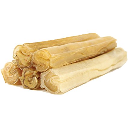 Raw Paws Pet Premium Compressed Rawhide Sticks for Dogs - Packed in the USA - Natural Beef Hide Dog Chews - Rawhides for Puppies and Small, Medium and Large Dogs - Safe Pressed Rawhide Rolls