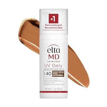 EltaMD UV Daily SPF 40 Tinted Face Sunscreen Moisturizer, Tinted Moisturizer for Face with SPF, Great for Dry, Combination, and Normal Skin