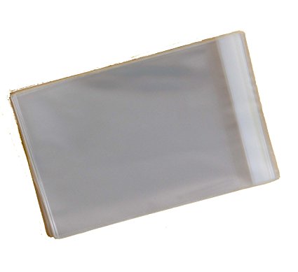Pack of 250 - C6 - Cellophane Greeting Card Display Bags 30 Micron Self Seal - 120mm x 162mm   30mm Flap