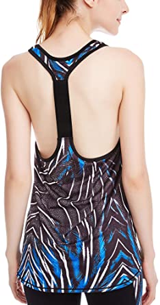 icyzone Activewear Workout Yoga Fitness Sports Racerback Tank Top T-Back Women