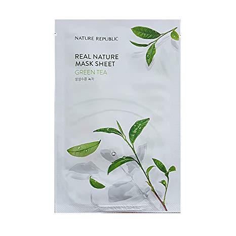 [Nature Republic] Real Nature Mask Sheet 10 PCS Korean Cosmetics (Green Tea 10 EA)