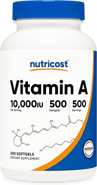 Nutricost Vitamin A Softgel Capsules 1 Bottle