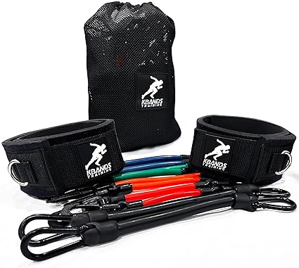 Kbands | Speed and Strength Leg Resistance Bands | Includes Speed 101 and Agility FX Digital Training Programs - Sizes for Youth, Intermediate, and Advanced Athletes