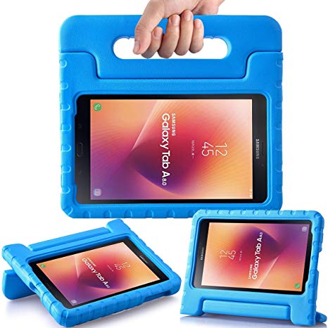 AVAWO Kids Case for New Samsung Galaxy Tab A 8.0 2017 - Shock-proof Light Weight Super Protection Handle Stand Case for Samsung Galaxy Tab A 8-inch 2017 Tablet (SM-T380/SM-T385), Blue