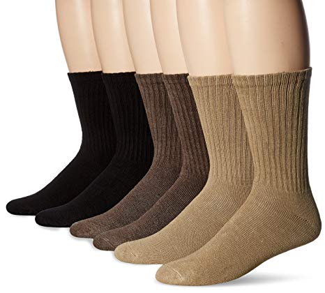 Dockers Basic Cushion Crew Socks, 6 Pair