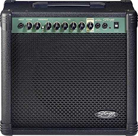 Stagg 40-Watt Guitar Amplifier with Spring Reverb - Black