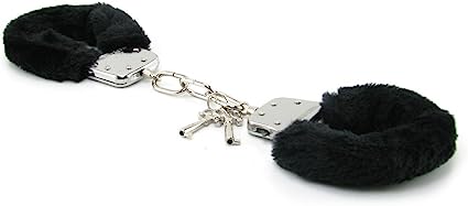 Sportsheet S&M Black Furry Hand Cuffs