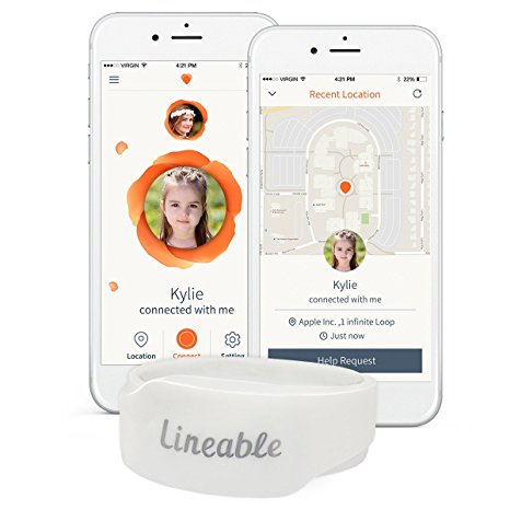 Lineable - Smart Wristband For Kids, White, Small