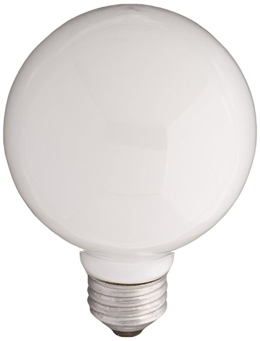 Sylvania Lighting 60W/WHITE/G25 White Globe Light Bulb 60watt(pack of 6)