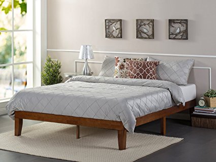 Zinus 12 Inch Solid Wood Platform Bed / No Boxspring needed / Wood Slat Support, Queen