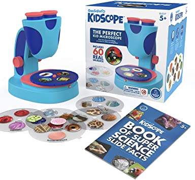 Educational Insights GeoSafari Jr. Kidscope, Microscope for Kids, Includes Real Images, STEM Toy, Ages 5