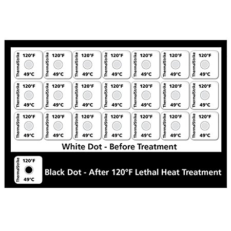 Bed Bug Thermal Dot Stickers - 21 Pack