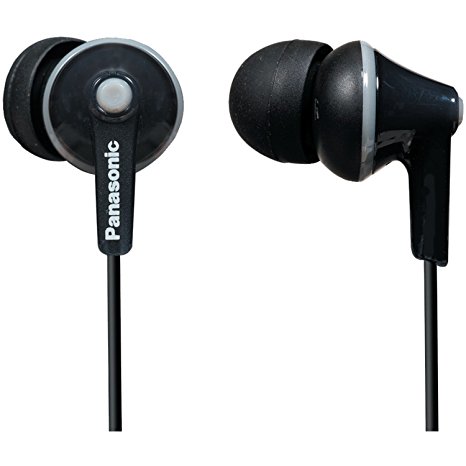 PANASONIC RP-HJE125-K Ergofit In-Ear Earbuds (Black)