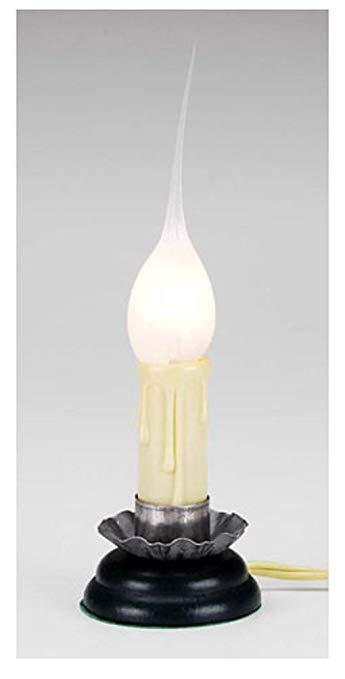 Small Electric Country Candle Lamp, Silicone Bulb, w/ on/off switch-#6201-83