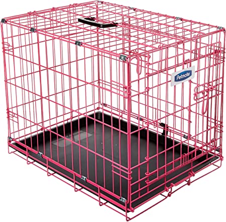 Petmate 21929 Puppy 2 Door Training Retreat, 24-Inch, Pink