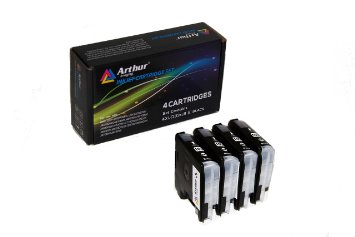 4 Pack Arthur Imaging New Compatible Ink Cartridge Replacement for Brother LC-103XL (4 Black, 4-Pack)