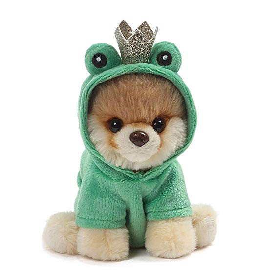 GUND World’s Cutest Dog Boo Itty Bitty Boo #048 Frog Prince Stuffed Animal Plush, 5"