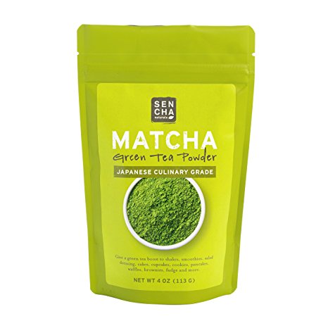 Sencha Naturals Culinary Grade Organic Matcha Powder, 4 oz