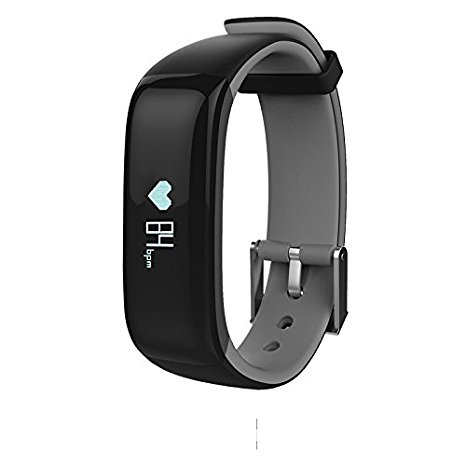 Kassica Health Fitness Tracker with Heart Rate Monitor and Blood Pressure Sports Smart Wristband Pedometer Smart Bracelet Bluetooth Smart Watch for IOS IPhone Android Samsung Phones
