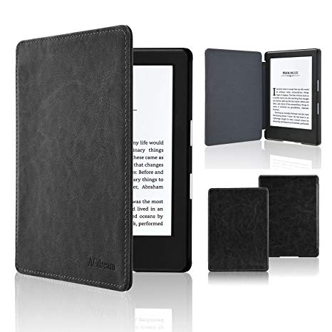 ACdream Case for All-New Kindle E-Reader (8th Generation 2016), The Thinnest and Lightest Cover for All-New Kindle (6" Display, 8th Gen 2016 Release), Black