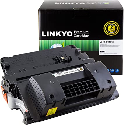 LINKYO Compatible Toner Cartridge Replacement for HP 64X CC364X (Black, High Yield)