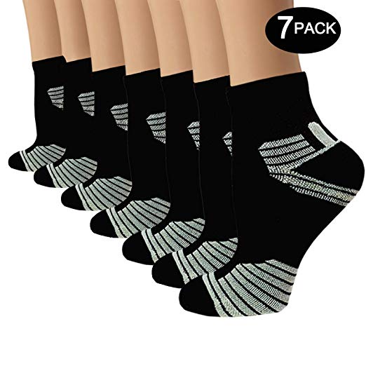 Copper Compression Socks For Men & Women-Fit for Athletic,Travel& Medical - 15-20mmHg