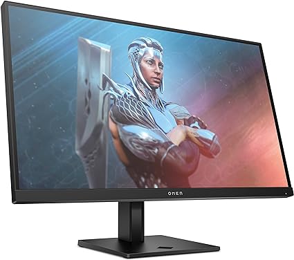 HP OMEN 27 Gaming Monitor, 27'' Full HD IPS 165hz, Gaming Console Compatible, 2x HDMI 2.0, 1x DisplayPort 1.4, AMD FreeSync Premium, Tilt Pivot & height adjustments, VESA Mountable, Black