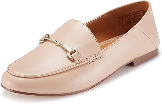 JENN ARDOR Women's Penny Loafers Slip On Flats Comfort Driving Office Loafer Shoes