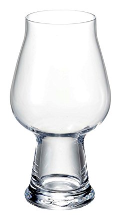 Luigi Bormioli Birrateque Craft Beer Glasses Stout (Set of 2), 20.25 oz, Clear